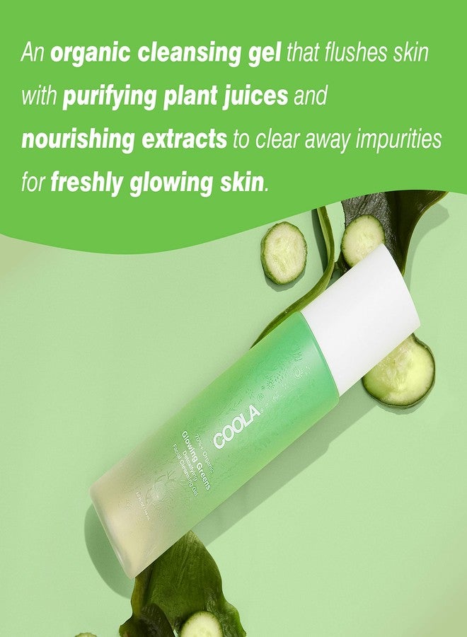 COOLA Organic Glowing Greens Facial Cleanser, Dermatologist Tested Skin Barrier Protection with Aloe Vera Juice, Vegan and Gluten Free, Travel Size, 1.7 Fl Oz (Pack of 1) - Image 4